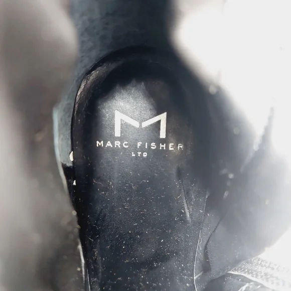 New Marc Fisher Larry Pointed Toe Black Ankle Bootie  W791 - Picture 11 of 13